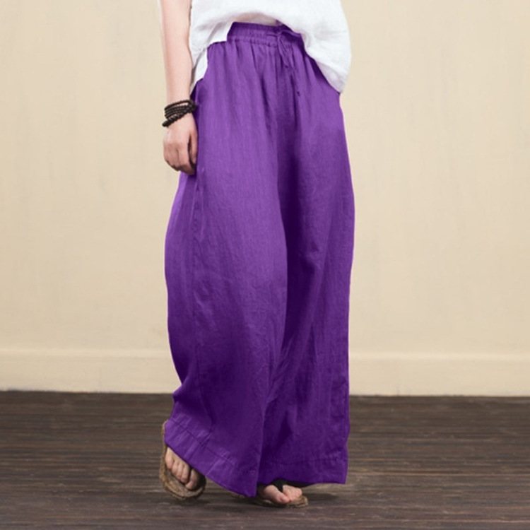 Wide-Leg Linen Trouser