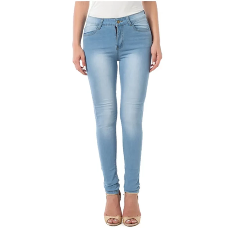 Women Regular Pants Slim Plus Size Mid Waist Gradient Long Jeans Denim Pencil Pants Denim Trousers Vintage Streetwear 2023 - Image 2