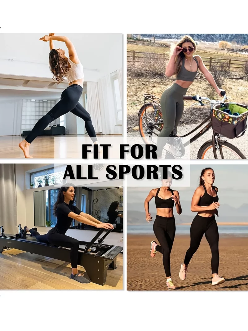Super Soft Leggings For Women, High Waisted Tummy Control No See Through Workout Yoga Running Tights, Women's Activewear - Image 7