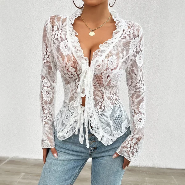 Solid Color Sexy Slim Blouses For Women Fashion 2025 Summer Vintage Women's Shirts And Blouses Elegant Youth Female Tops