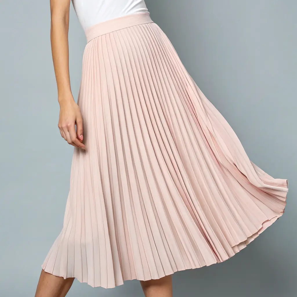 Pleated Midi Skirt by Mango